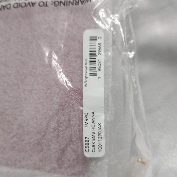 Coach Anna Foldover Clutch Crossbody in Colorblock w/Horse & Carriage - Picture 3 of 3